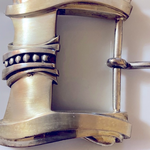 Kieselstein Cord Real Silver Belt  Buckle - Picture 3 of 5